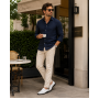 Pantofi barbati casual de vara cu perforatii - Corsa Piele Naturala Alb GKR506A